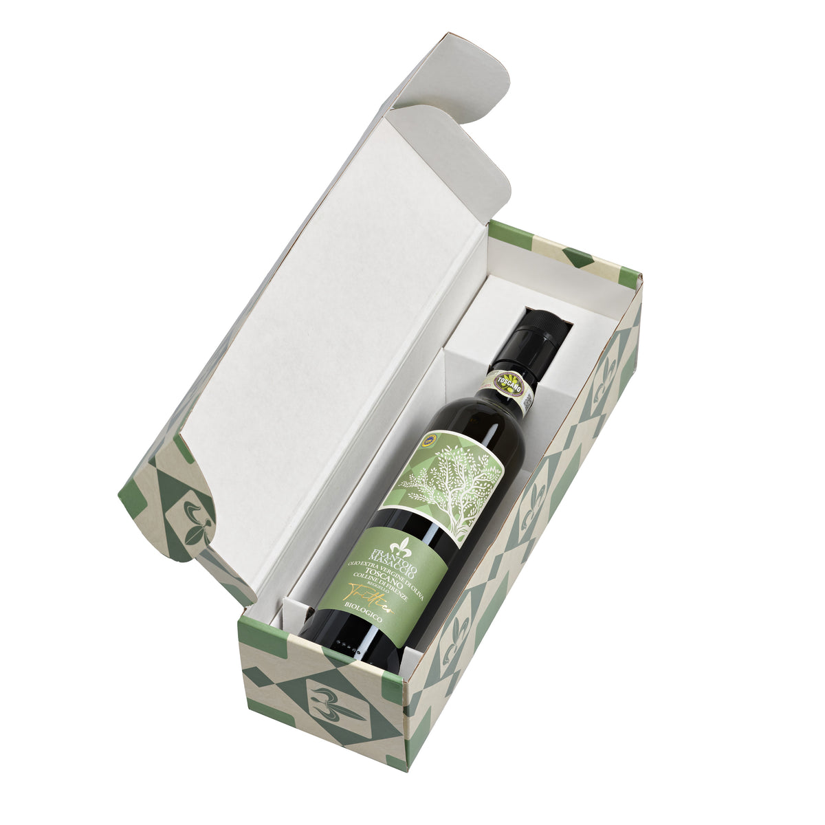 Confezione Regalo in Cartone Trittico - Nuovo Olio Extra Vergine di Oliva Biologico IGP Toscano